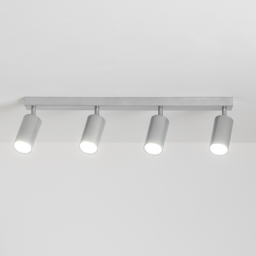 Brilagi - Spotlampe til badeværelse SELE 4xGU10/30W/230V IP44 sølvfarvet