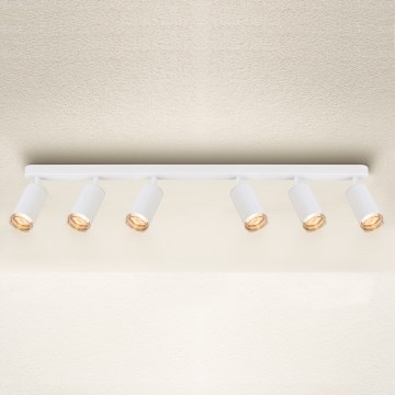 Brilagi - Spotlampe til badeværelse SELE 6xGU10/30W/230V IP44 hvid