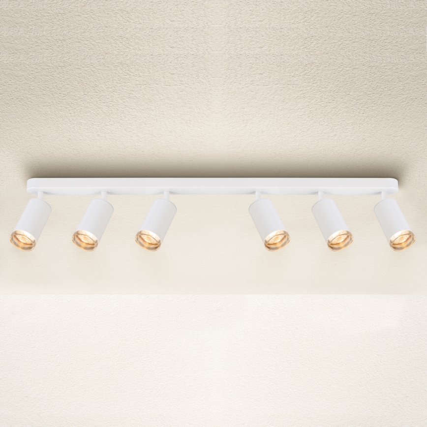 Brilagi - Spotlampe til badeværelse SELE 6xGU10/30W/230V IP44 hvid