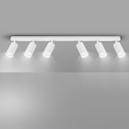 Brilagi - Spotlampe til badeværelse SELE 6xGU10/30W/230V IP44 hvid