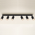 Brilagi - Spotlampe til badeværelse SELE 6xGU10/30W/230V IP44 sort