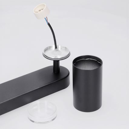 Brilagi - Spotlampe til badeværelse SELE 6xGU10/30W/230V IP44 sort