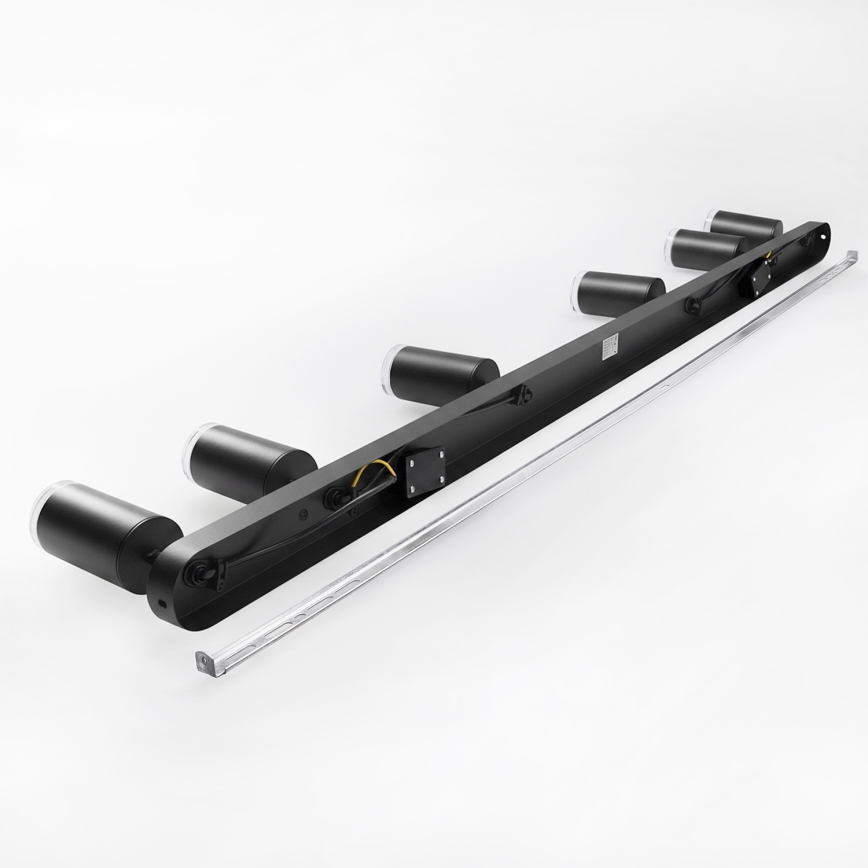 Brilagi - Spotlampe til badeværelse SELE 6xGU10/30W/230V IP44 sort