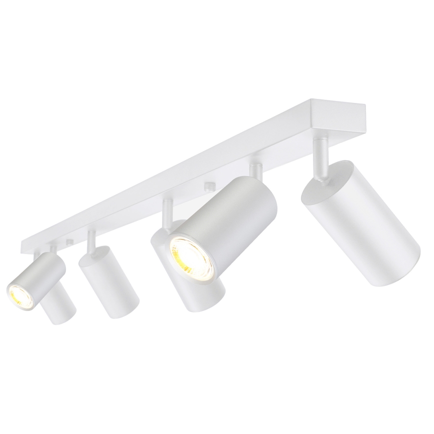 Brilagi - Spotlampe til badeværelse SELE 6xGU10/30W/230V IP44 sølvfarvet