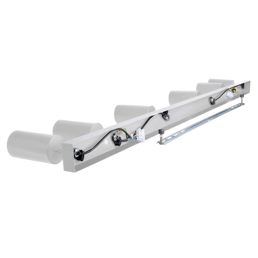 Brilagi - Spotlampe til badeværelse SELE 6xGU10/30W/230V IP44 sølvfarvet