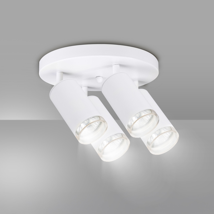 Brilagi - Spotlampe til badeværelse SELE AQUA 4xGU10/30W/230V IP44 hvid