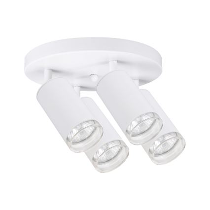 Brilagi - Spotlampe til badeværelse SELE AQUA 4xGU10/30W/230V IP44 hvid