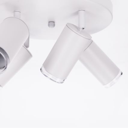 Brilagi - Spotlampe til badeværelse SELE AQUA 4xGU10/30W/230V IP44 hvid