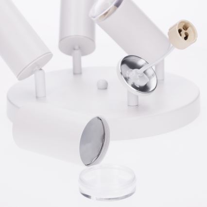 Brilagi - Spotlampe til badeværelse SELE AQUA 4xGU10/30W/230V IP44 hvid