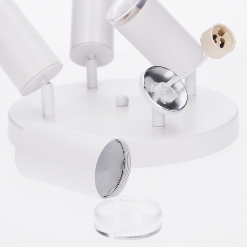 Brilagi - Spotlampe til badeværelse SELE AQUA 4xGU10/30W/230V IP44 hvid