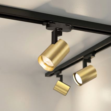 Brilagi - Spotlampe til HUSKY skinnesystem 6xGU10/10W/230V sort/guld