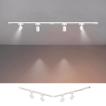 BRILAGI - Spotlampe til skinnesystem HUSKY 4xGU10/10W/230V 150 cm hvid