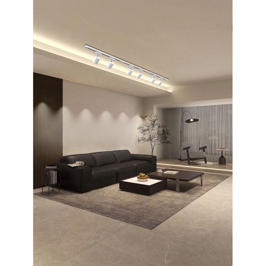 Brilagi - Spotlampe til skinnesystem HUSKY 6xGU10/10W/230V hvid