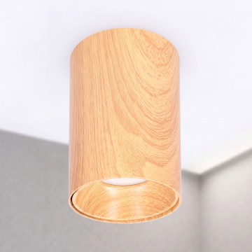 BRILAGI - Spotlampe TRINE 1xGU10/30W/230V egetræ-dekor