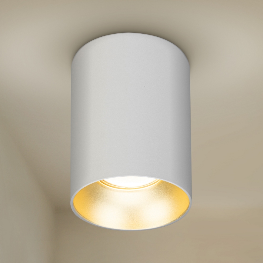 Brilagi - Spotlampe TRINE 1xGU10/30W/230V hvid/guldfarvet