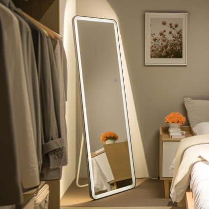 Brilagi - Gulvspejl ELEGANZA LED/42W/230V 160x50 cm IP44 CRI 90 dæmpbart + CCT