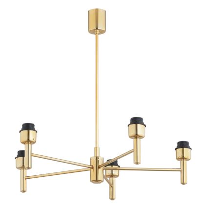 Brilagi - Stangpendel MONTE 5xE27/60W/230V sort/guld