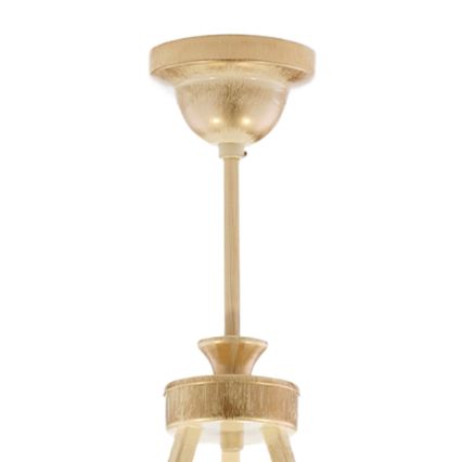 Brilagi - Stangpendel SAPHIRE 3xE27/15W/230V Ø 66 cm creme/guld/patina