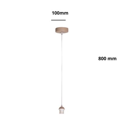 Brilagi - Strømkabel PARTY 1xE27/60W/230V Ø 10 cm beige