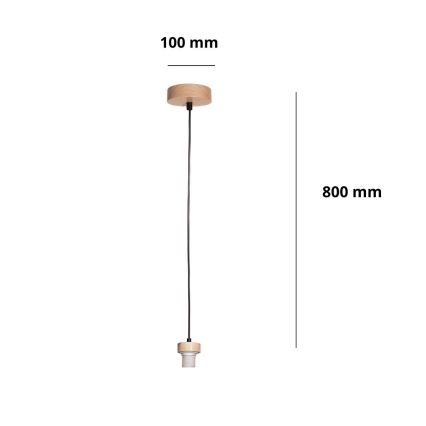 Brilagi - Strømkabel PARTY 1xE27/60W/230V, Ø 10 cm, eg