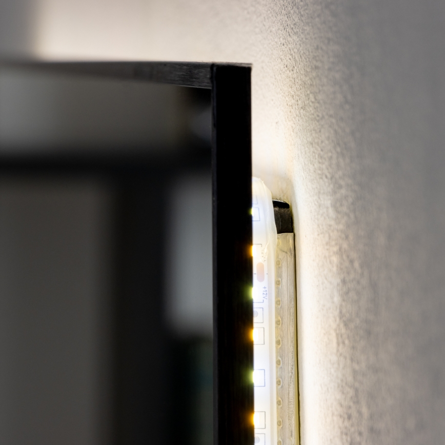 Brilagi - LED-badeværelsesspejl SUELLO LED/20W/230V 40x60 cm sort IP44 CRI 90 dæmpbart + CCT