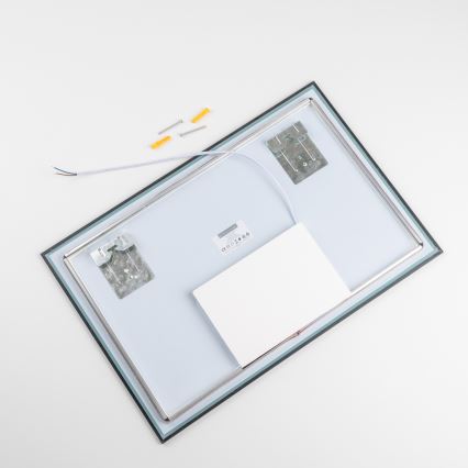 Brilagi - LED-badeværelsesspejl SUELLO LED/20W/230V 40x60 cm sort IP44 CRI 90 dæmpbart + CCT