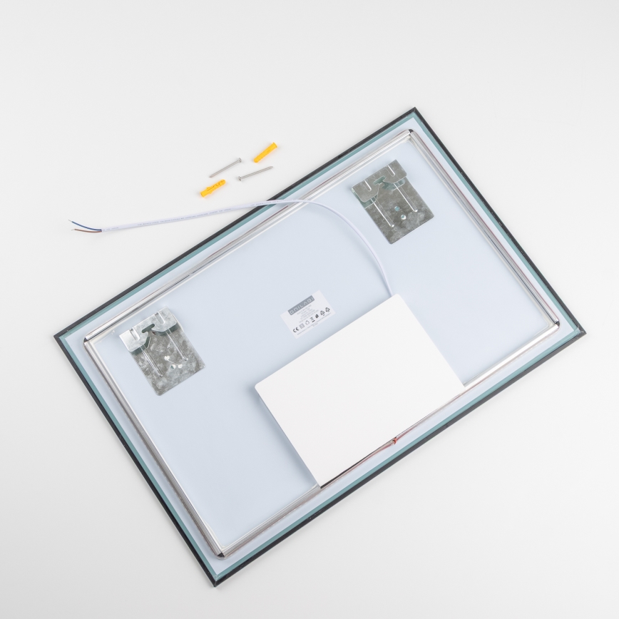 Brilagi - LED-badeværelsesspejl SUELLO LED/20W/230V 40x60 cm sort IP44 CRI 90 dæmpbart + CCT
