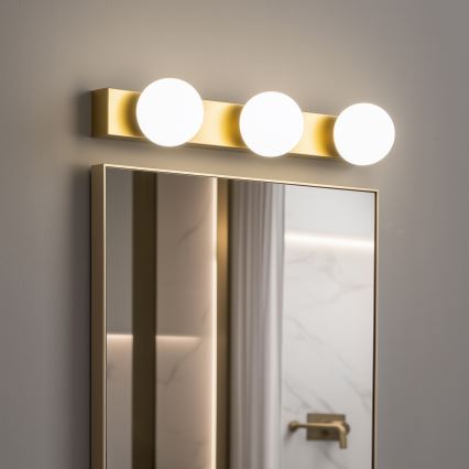 BRILAGI - Sæt 2x LED badeværelses væglampe HOLLYWOOD 3xLED/3W/230V 39 cm IP44 guld