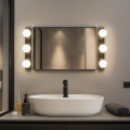 BRILAGI - SÆT 2x LED badeværelsesvæglampe HOLLYWOOD 3xLED/3W/230V 39 cm IP44 sort