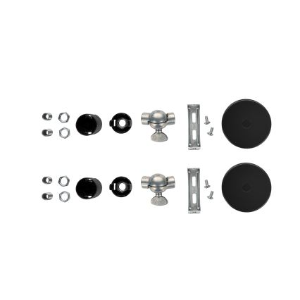 Brilagi - SÆT 2x Væglampe WABI SABI 1xE14/40W/230V sort