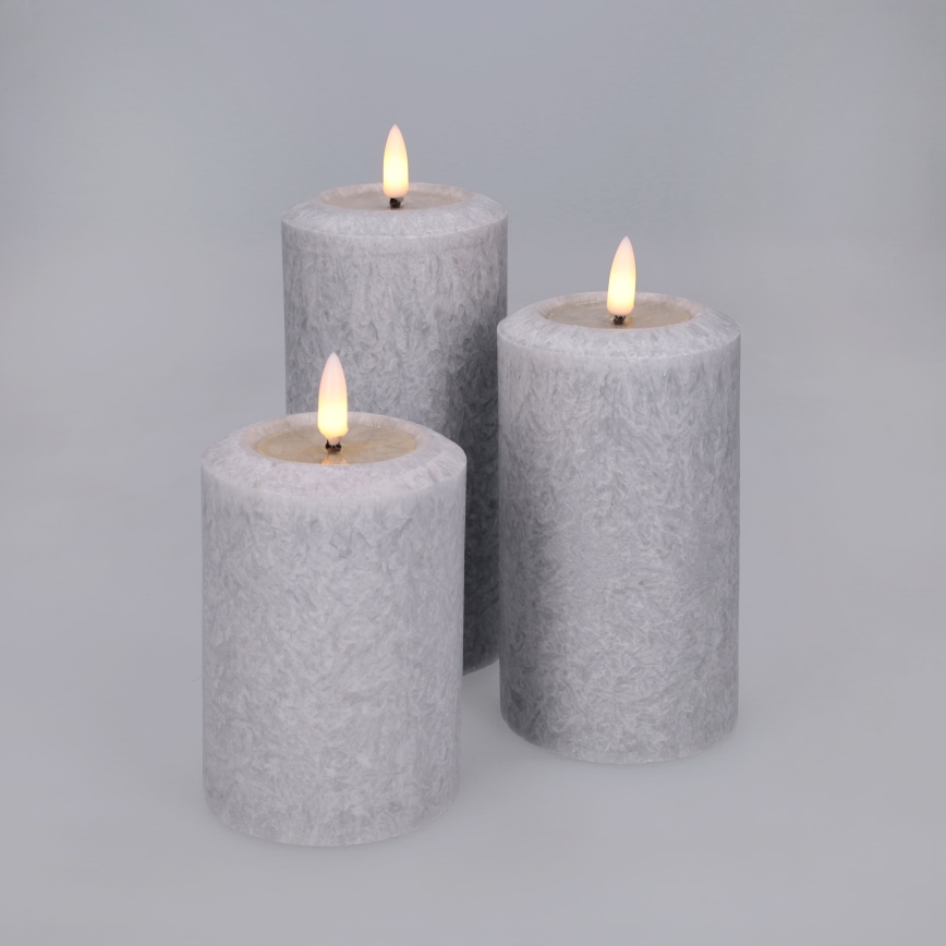 BRILAGI - SÆT 3x LED-lys LED/2xAA grå