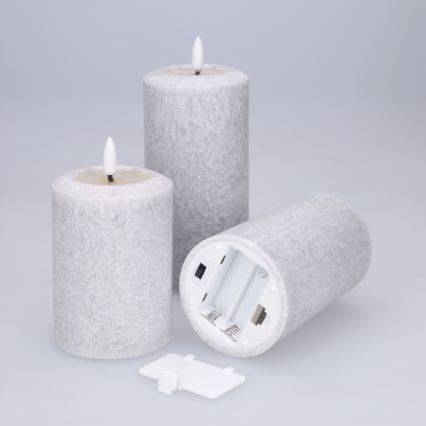 BRILAGI - SÆT 3x LED-lys LED/2xAA grå