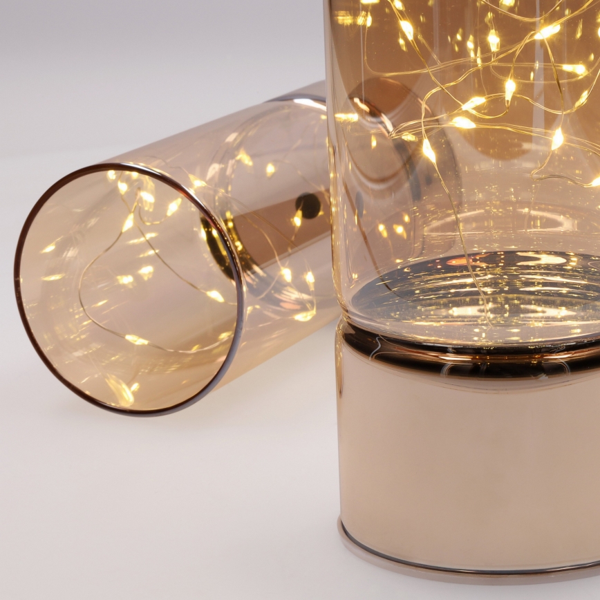 Brilagi - Sæt med 2 LED-juledekorationer, LED/3xAA + 2xAA