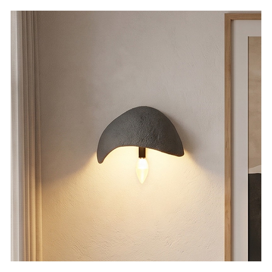 Brilagi - Sæt med 2 væglamper WABI SABI 1xE14/40W/230V grå