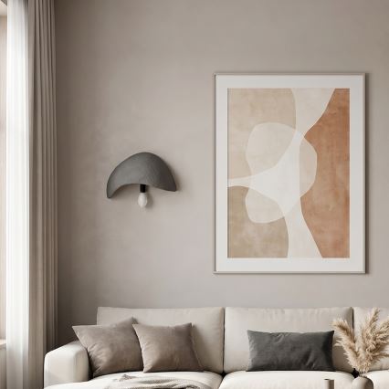 Brilagi - Sæt med 2 væglamper WABI SABI 1xE14/40W/230V grå