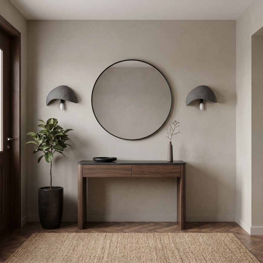 Brilagi - Sæt med 2 væglamper WABI SABI 1xE14/40W/230V grå