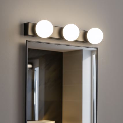 BRILAGI - SÆT 2x LED badeværelsesvæglampe HOLLYWOOD 3xLED/3W/230V 39 cm IP44 sort