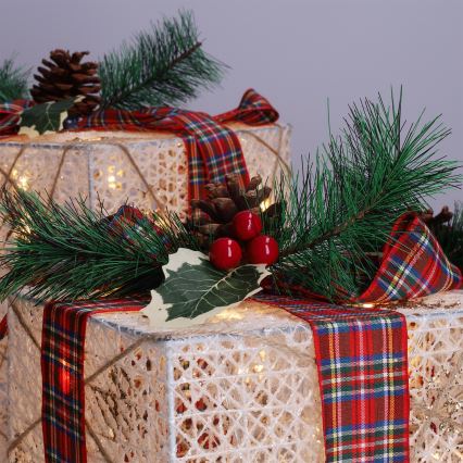 Brilagi - Sæt med 3 LED udendørs juledekorationer LED/230V IP44 gaver