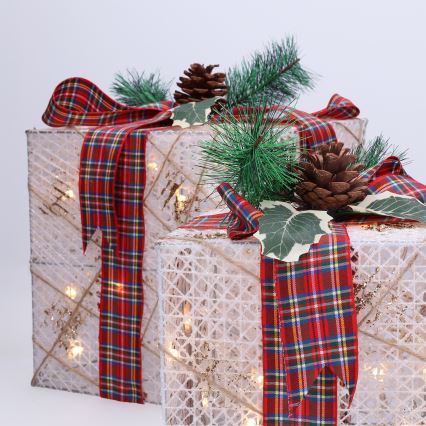 Brilagi - Sæt med 3 LED udendørs juledekorationer LED/230V IP44 gaver