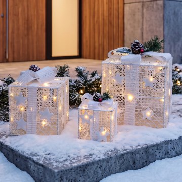 BRILAGI - Sæt med 3 LED udendørs juledekorationer LED/230V IP44 gaver