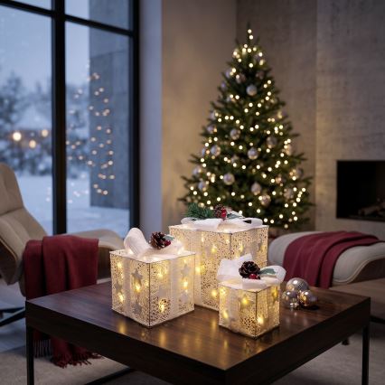 BRILAGI - Sæt med 3 LED udendørs juledekorationer LED/230V IP44 gaver
