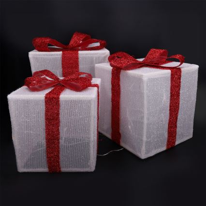 Brilagi - SÆT med 3x LED udendørs juledekorationer LED/2,6W/3xAA IP44 gaver