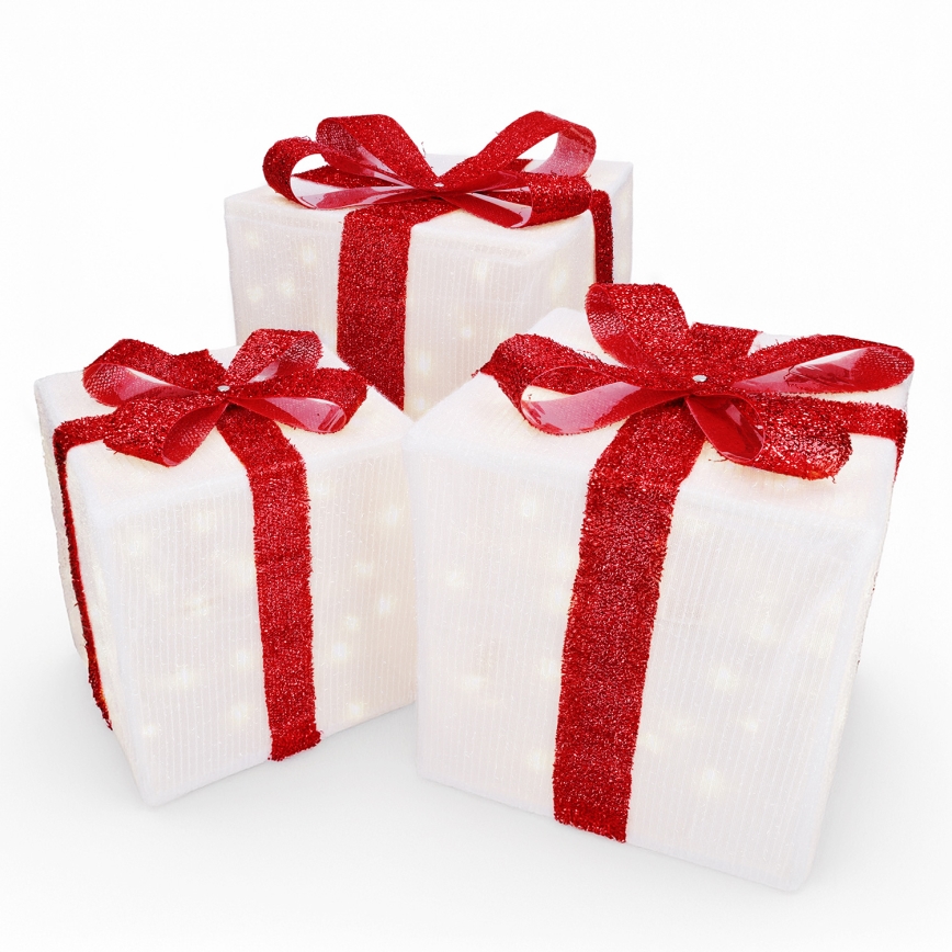 Brilagi - SÆT med 3x LED udendørs juledekorationer LED/2,6W/3xAA IP44 gaver