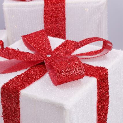 Brilagi - SÆT med 3x LED udendørs juledekorationer LED/2,6W/3xAA IP44 gaver