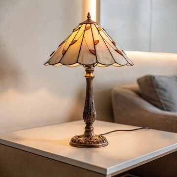 BRILAGI - Tiffany bordlampe FOLIA 1xE27/60W/230V