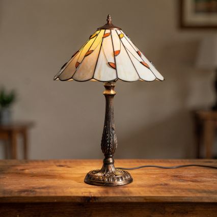 BRILAGI - Tiffany bordlampe FOLIA 1xE27/60W/230V