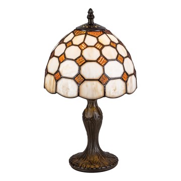Brilagi - Tiffany-bordlampe i farvet glas DORAN 1xE14/40W/230V
