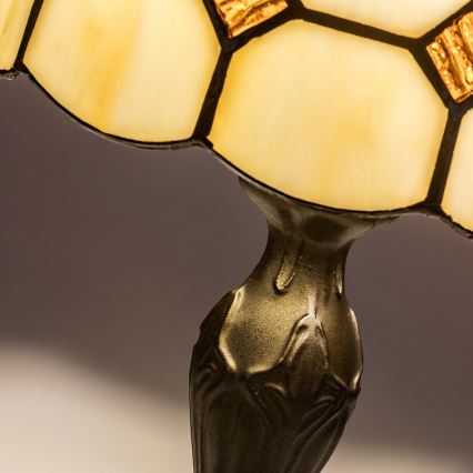 Brilagi - Tiffany-bordlampe i farvet glas DORAN 1xE14/40W/230V