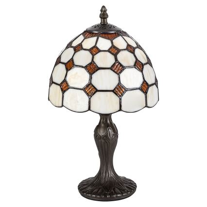 Brilagi - Tiffany-bordlampe i farvet glas DORAN 1xE14/40W/230V