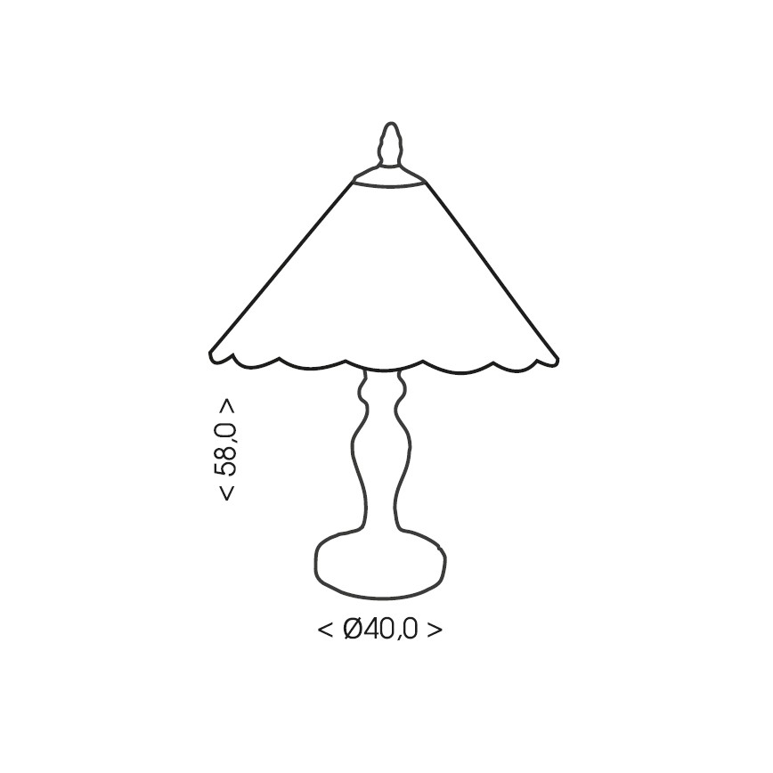 Brilagi - Tiffany bordlampe i glasmosaik FOLIA 2xE27/60W/230V